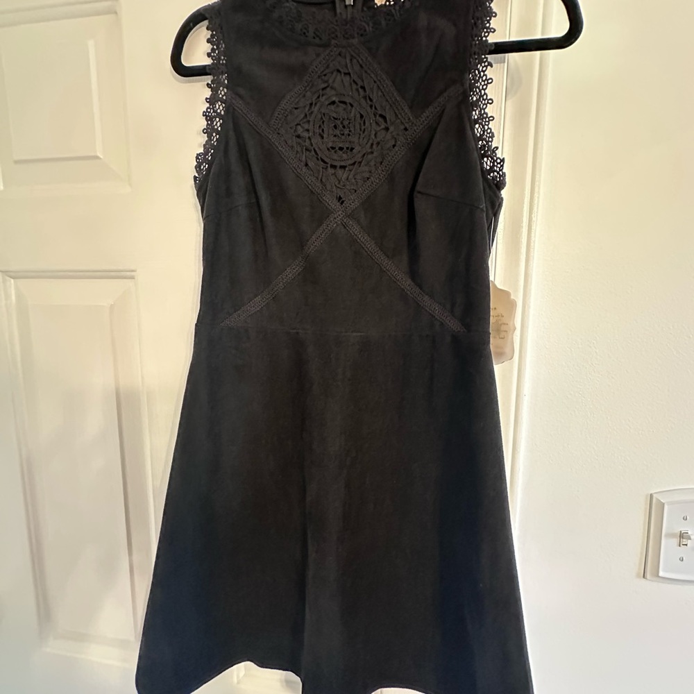 Altar'd State Black Lace Mini Dress